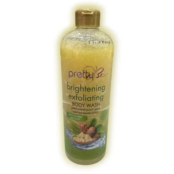 Prettybe Brightening Exfoliating Body Wash Scrub Shea Butter 1000ml