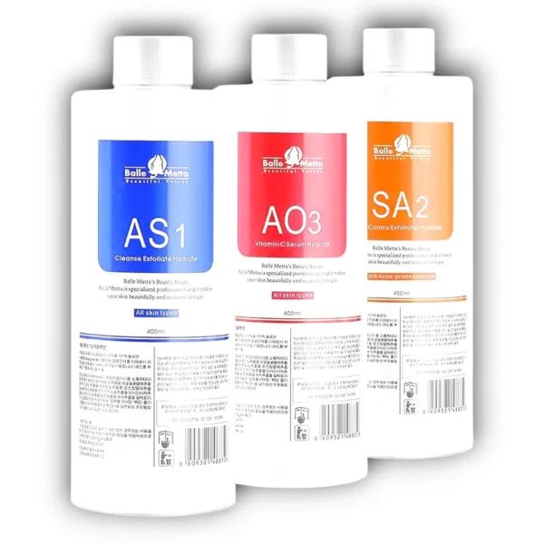 Hydra-Facial Refill Set AS1,AS2,AS3 400mlx3