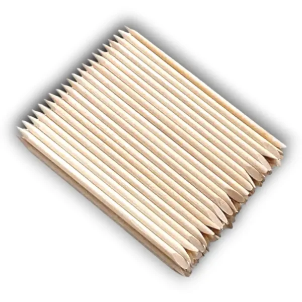 Pusher Wood Cuticle Sticks 100pc Pack